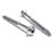 #8 x 3" White Round Washer #2 Square Drive Deep Thread T17