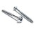 #8 x 3" White Round Washer #2 Square Drive Deep Thread T17-250 PAK