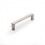 Haliburton 30mm Square Knob Brushed Nickel