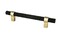 Radial Reign Knob Matte Black/Modern Brushed Gold