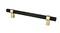 Radial Reign Knob Matte Black/Modern Brushed Gold