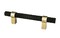 Radial Reign Knob Matte Black/Modern Brushed Gold
