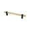 Radial Reign Knob 2in. Modern Brushed Gold/Matte Black