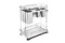 Rev-A-Shelf - 8" Gray Base Cabinet Pullout Knife/Untensil Organizer with Blumotion Soft-Close