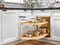 Two-Tier Wood Classic Girasolo for Right Opening/Blind Left Corner Cabinet - 12" Opening FF - 13-1/2" Frameless