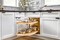 Two-Tier Wood Classic Girasolo for Right Opening/Blind Left Corner Cabinet - 12" Opening FF - 13-1/2" Frameless