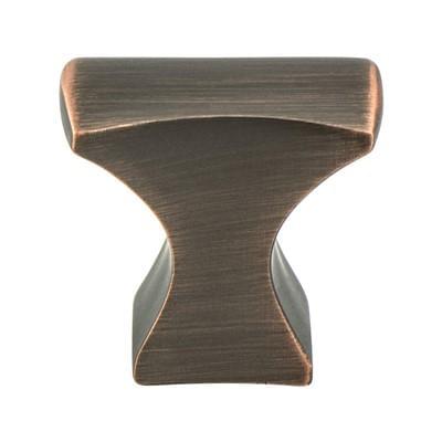 Aspire 1-1/4" x 3/4" Square Knob Verona Bronze