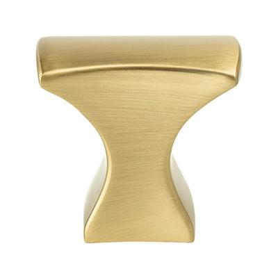 Aspire Square Knob - Modern Brushed Gold