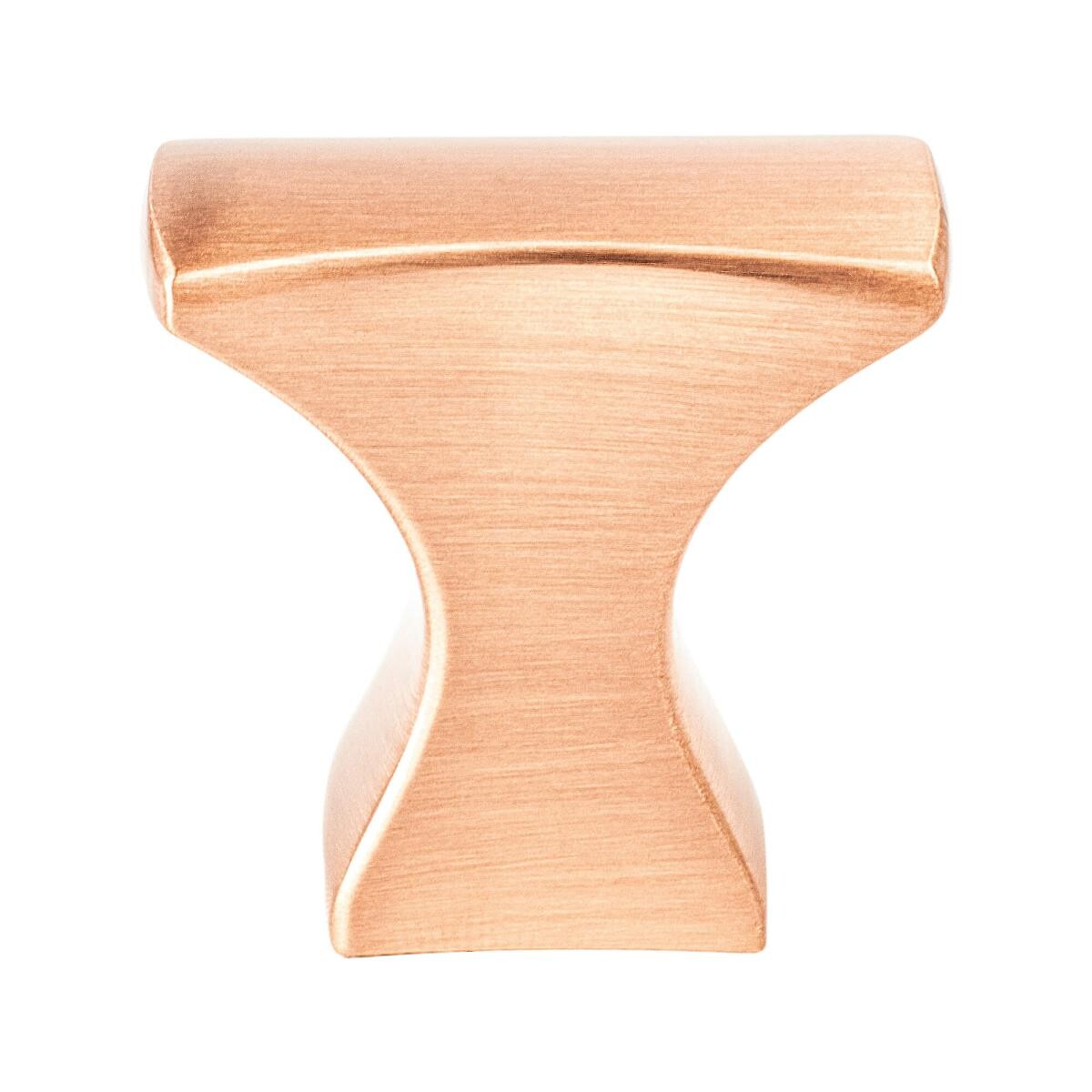 Aspire Square Knob 1-1/4in x 3/4in - Brushed Copper
