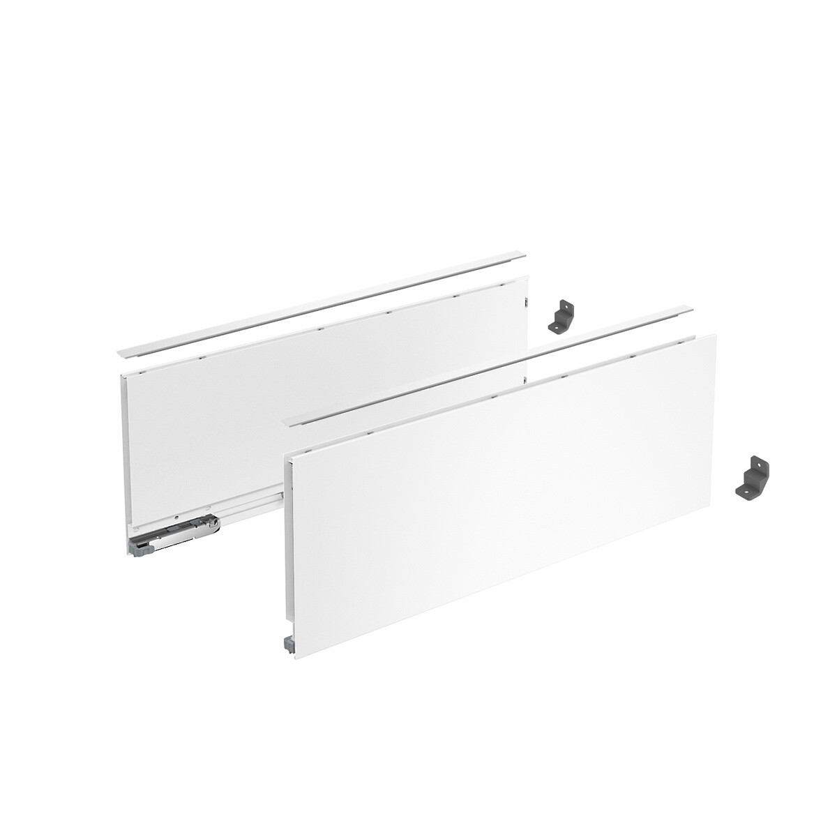 AvanTech YOU Drawer side profile set, height 187 mm x NL 270 mm, White, Left and Right