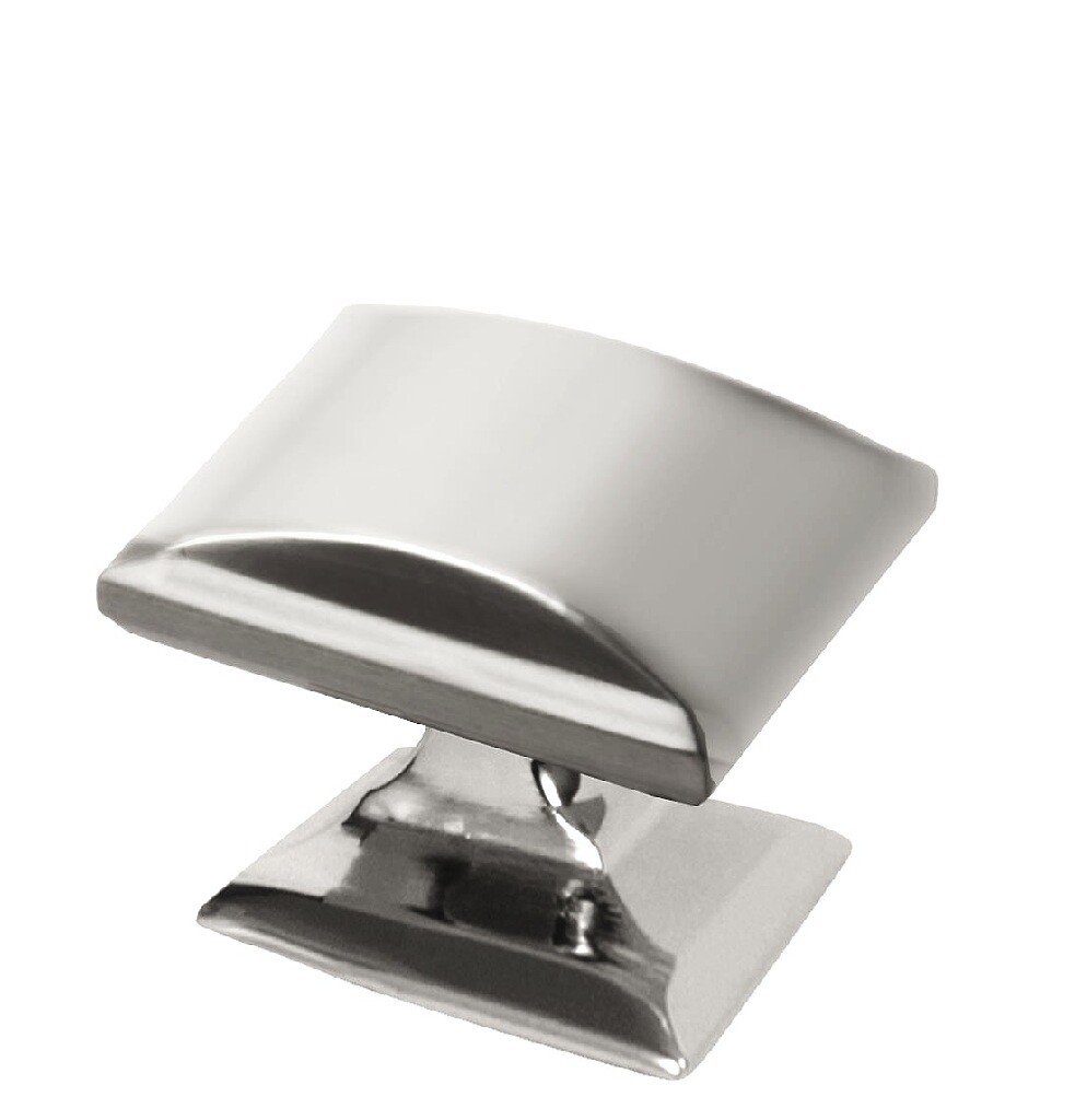 Candler 1-1/4" SQ Knob Polished Nickel