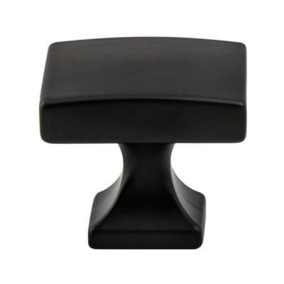 Century Edge 1-3/8" SQ Knob Matte Black