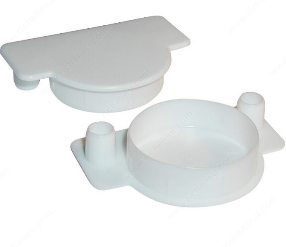 Cover Plug for  Hinge Holes White