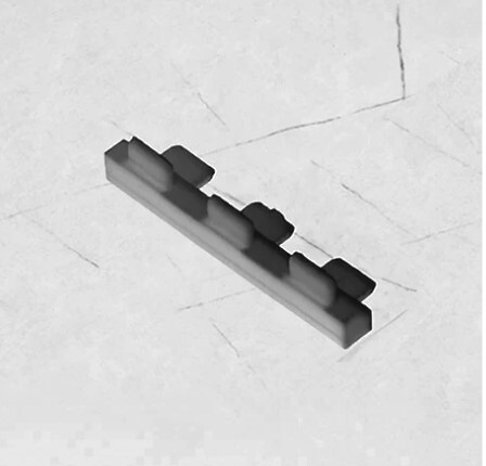 Drawer Divider 2 Way Connector - Grey