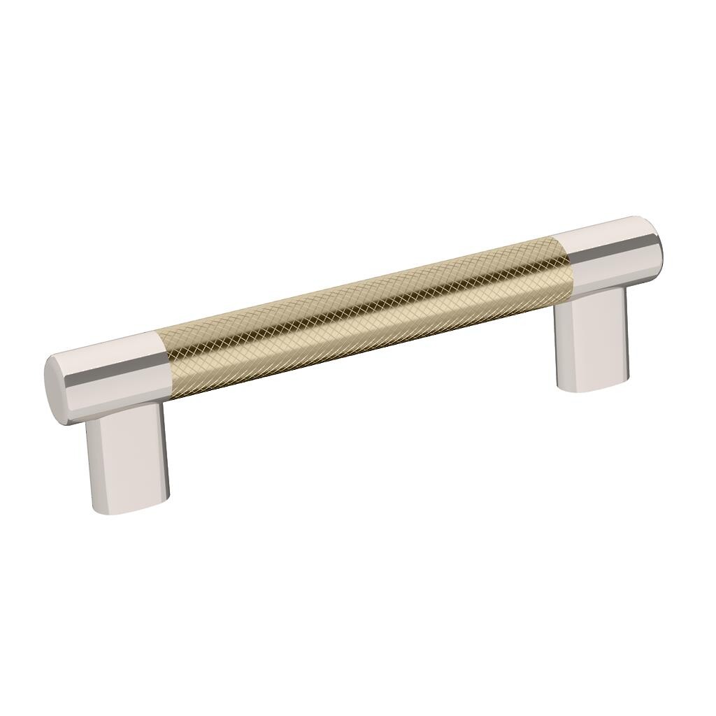 Esquire 128mm Pull - Polished Nickel/Golden Champagne
