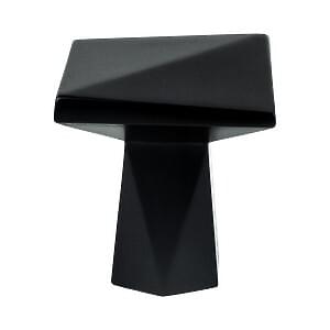 Swagger Knob 1-3/16" x 1-3/16" Matte Black