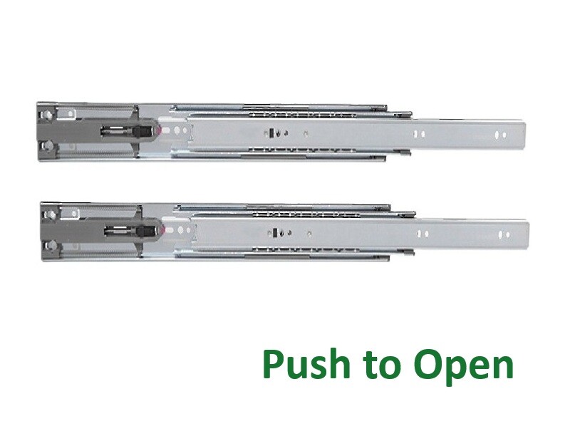 KV - 16" - GS4260 100lbs Full Extension Push To Open Side Mount Slides