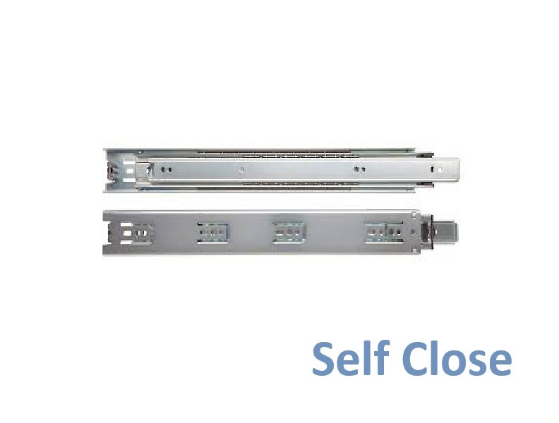 KV - 18" - GS4200 100lbs Full Extension Self-Close Side Mount Slides