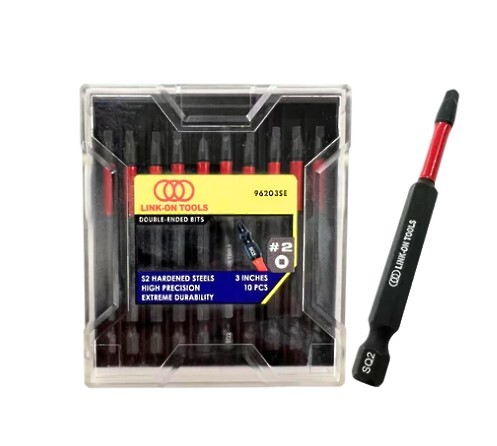 Magnetic Robertson #2 Driver Bits 3"