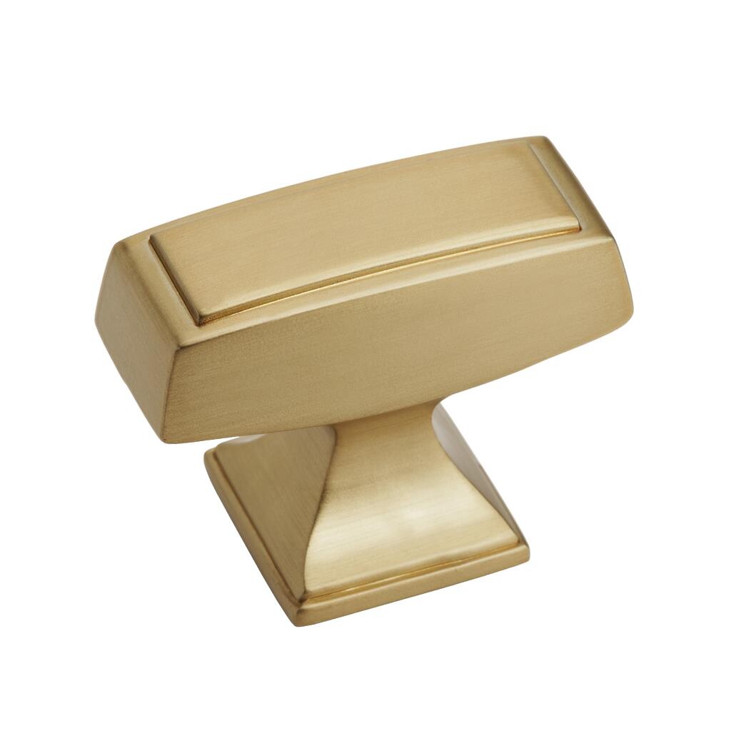 Mulholland  Large Square Knob Champagne Bronze