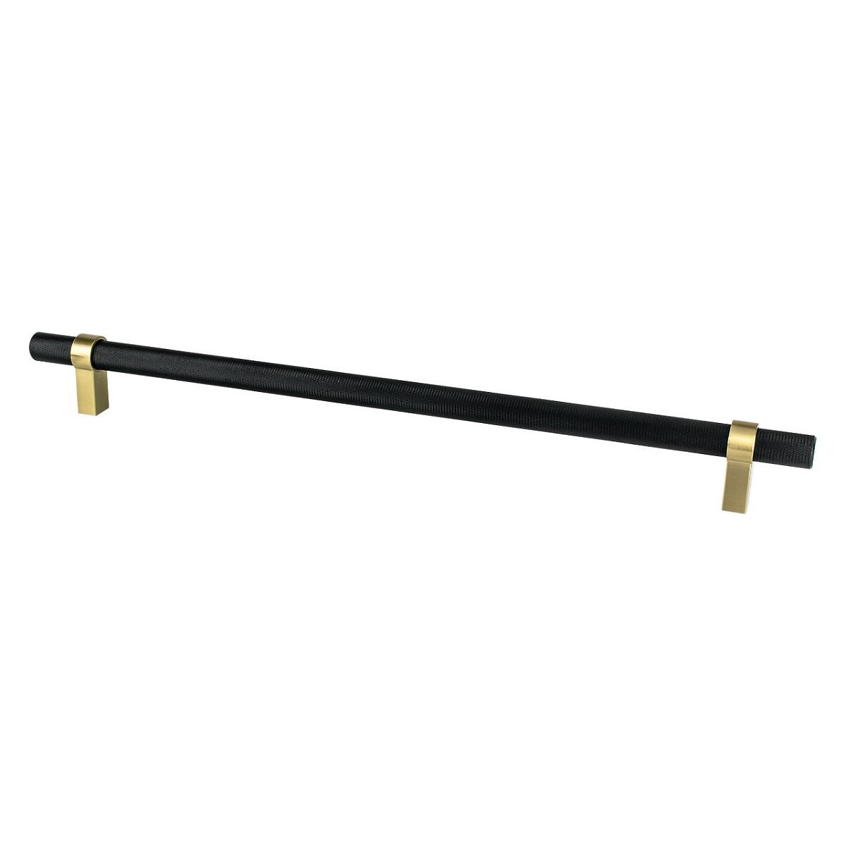 Radial Reign Appliance Pull 18 inch Matte Black/Modern Brushed Gold