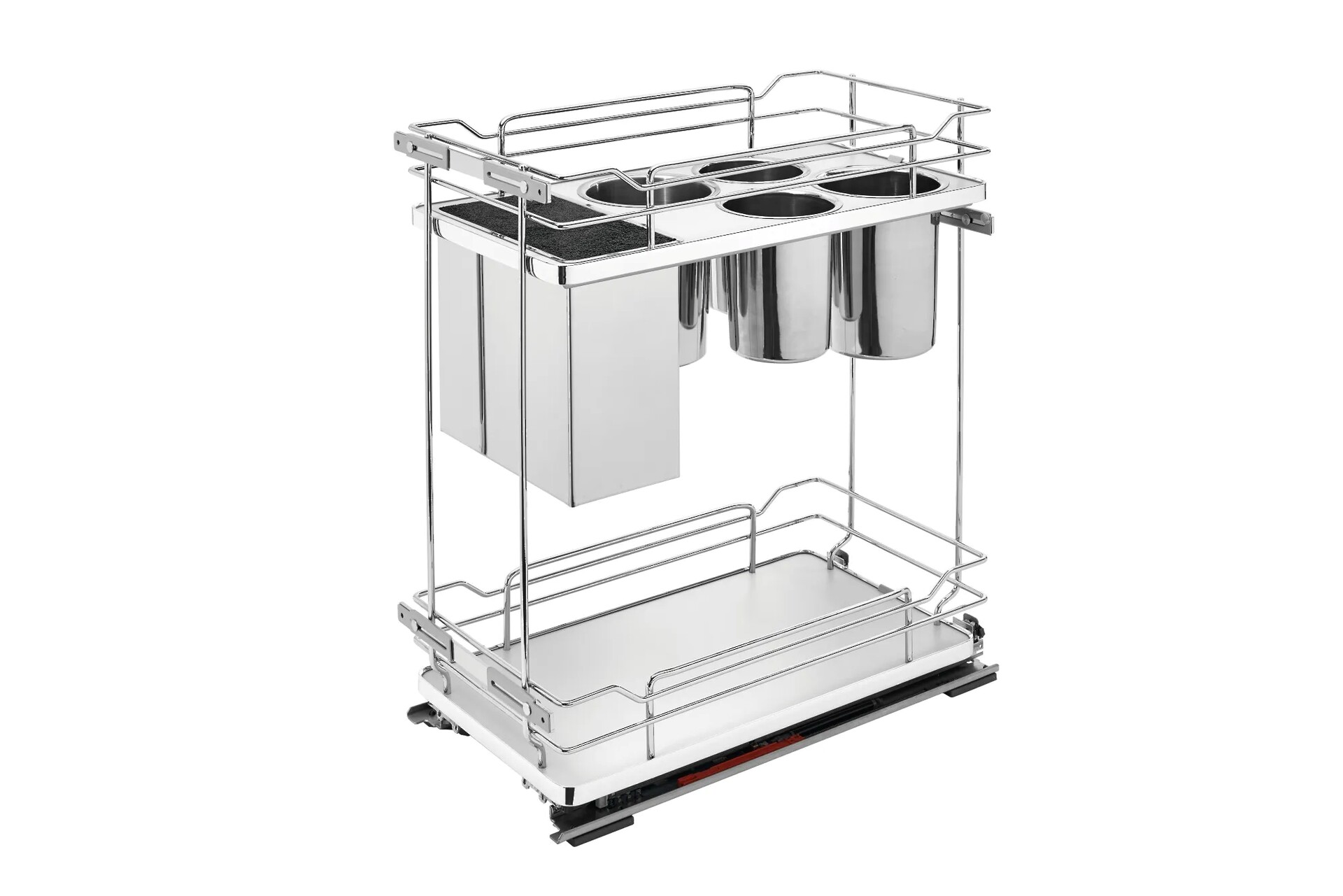 Rev-A-Shelf - 11" Gray Base Cabinet Pullout Knife/Untensil Organizer with Blumotion Soft-Close