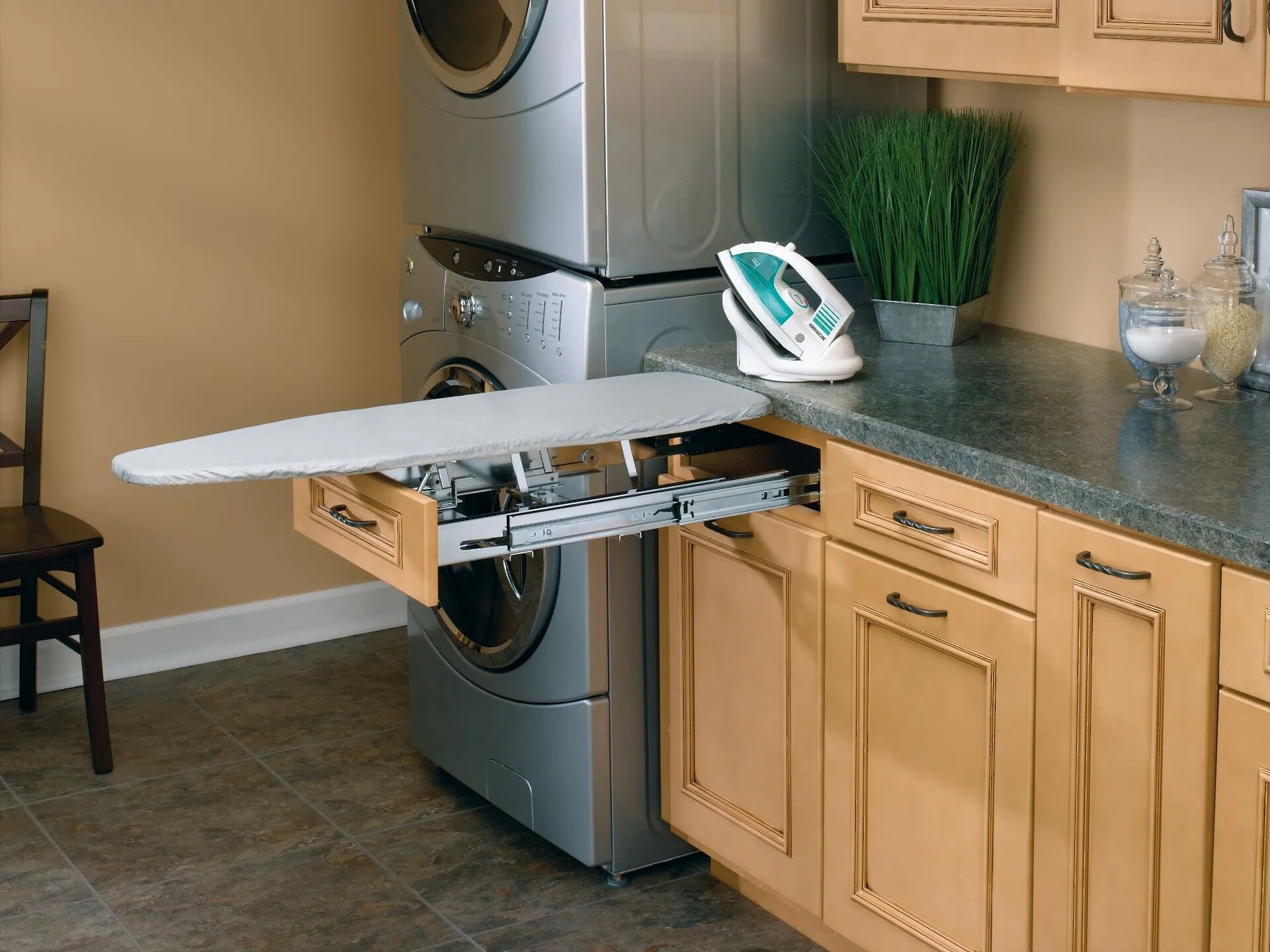 Rev-A-Shelf - 14-1/4" to 21" Drawer Accessories Fold Out Ironing Board (19-7/8" Deep)