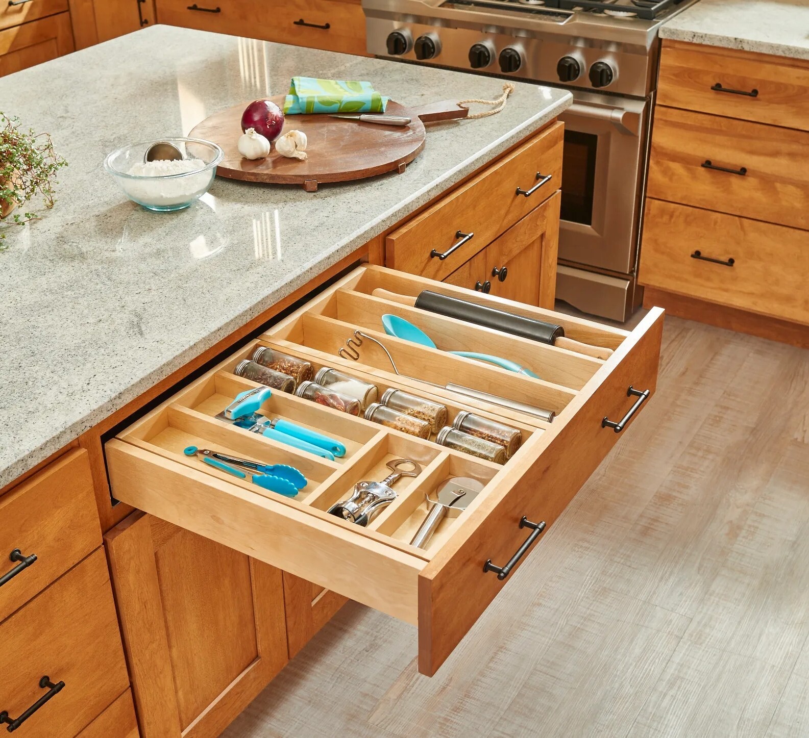 Rev-A-Shelf - 27" Opening - Complete System Tiered Combination Organizer