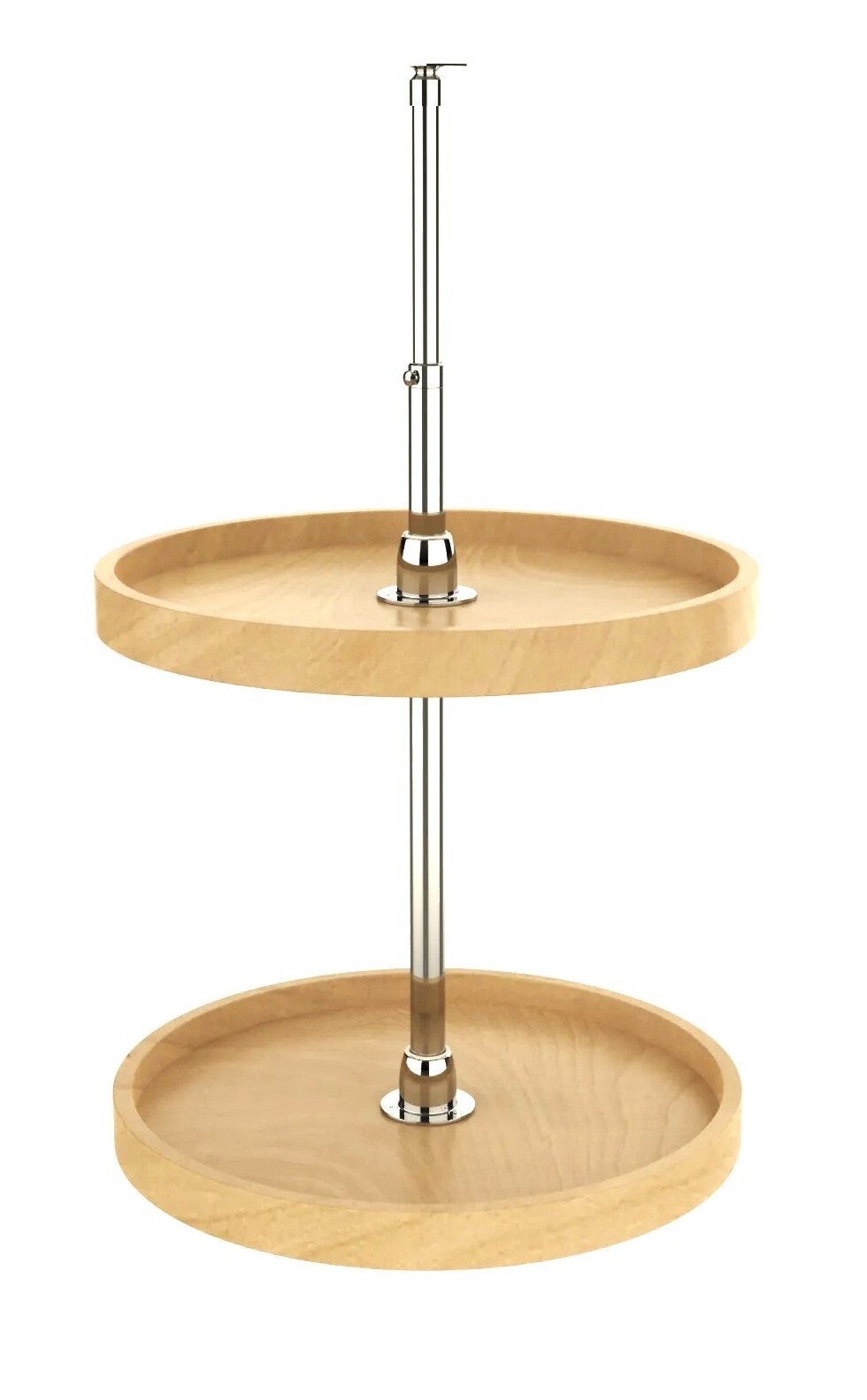 Rev-A-Shelf - 28" Maple Full Circle Wood Classic 2 Shelf (w/Hardware)
