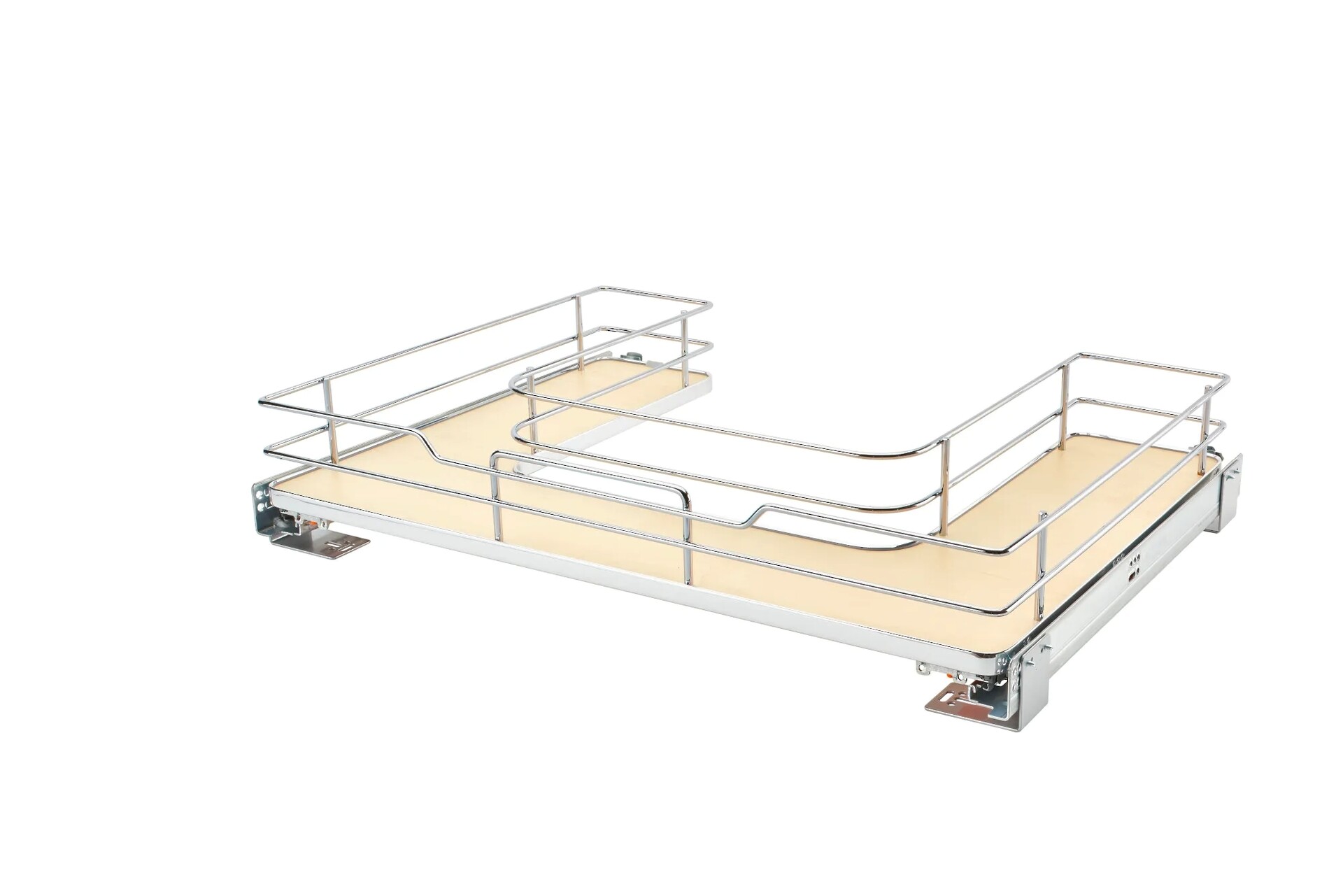 Rev-A-Shelf - 36" Maple Undersink Pullout U-Shape Basket w/ Soft-Close