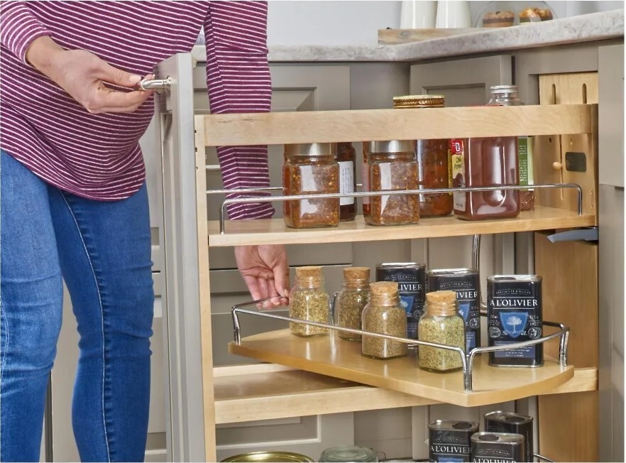 Rev-A-Shelf 8" Base Cabinet Swivel Shelf Pullout