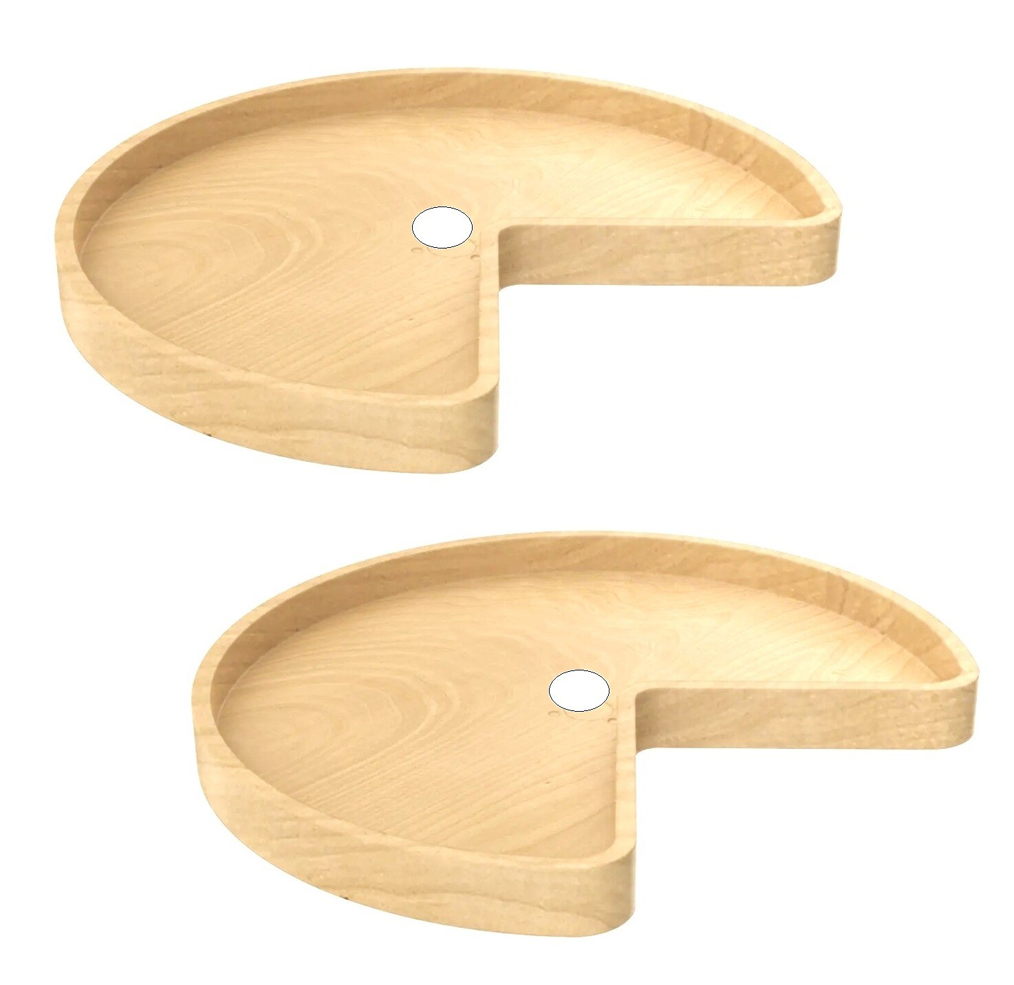 Rev-A-Shelf - BULK 32" Maple Kidney Shape Wood Classic BULK 8 Shelves Drilled without hardware