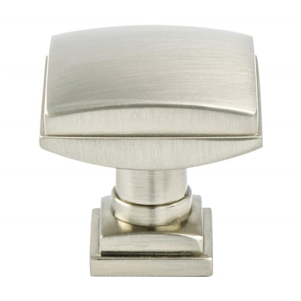 Tailored Traditional Knob 1-1/4" X 1-1/4" Brushed Nickel