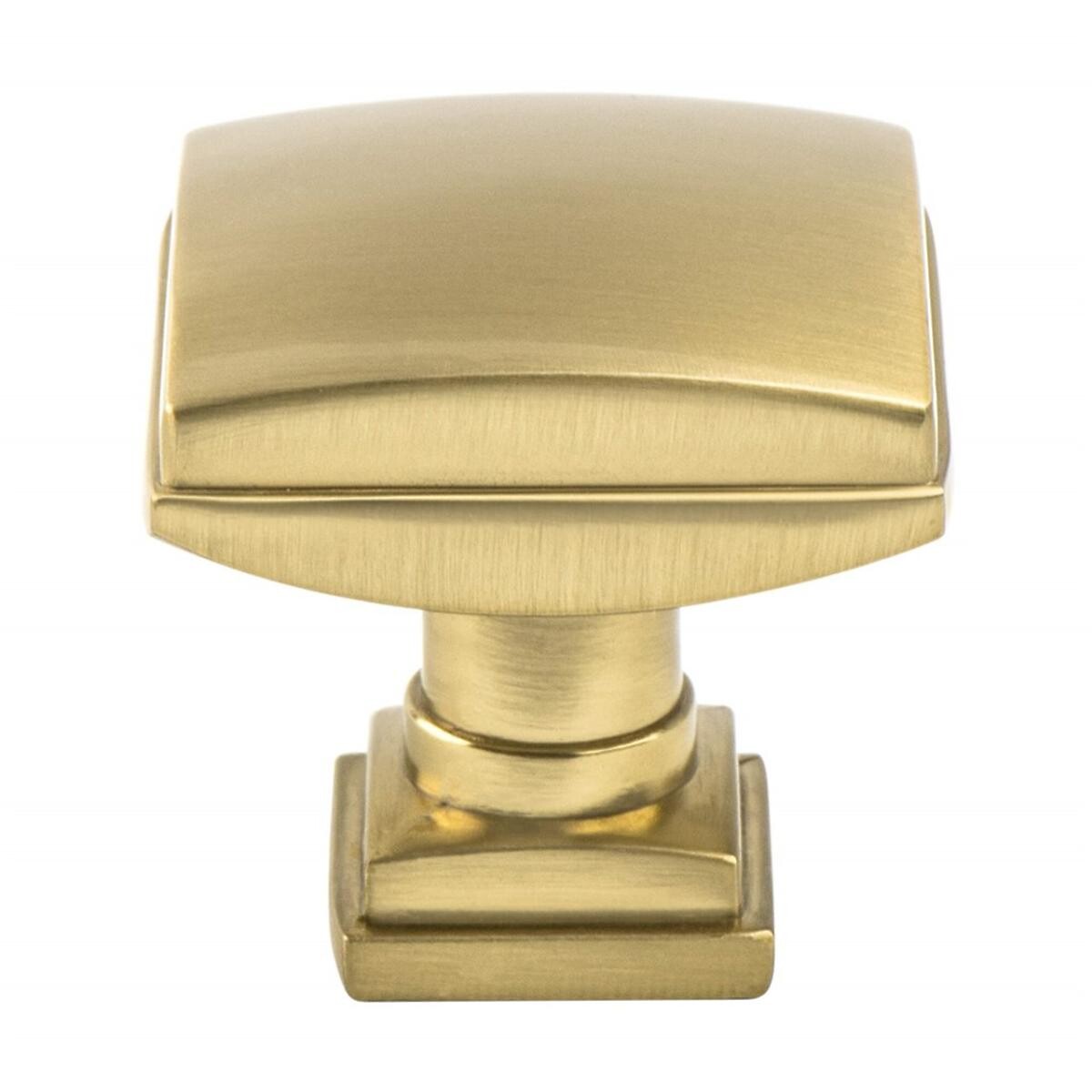 Tailored Traditional Knob 1-1/4" X 1-1/4" Modern Brushed Gold