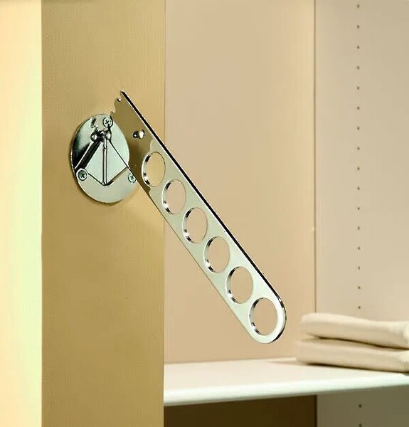 Rev-A-Shelf - Adjustable Laundry Valet Rod - Chrome
